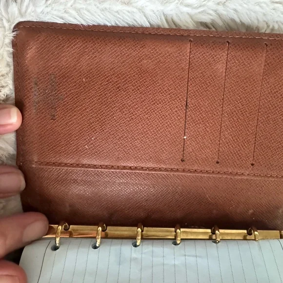 LV Monogram Agenda PM Planner Cover Brown Canvas Leather - Picture 3 of 12